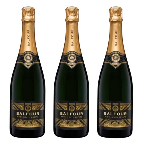 Balfour Leslies Reserve Gold English Sparkling 75cl Treble Prosecco Set